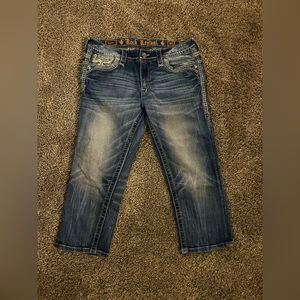 Rock Revival denim mid rise capris womens size 30